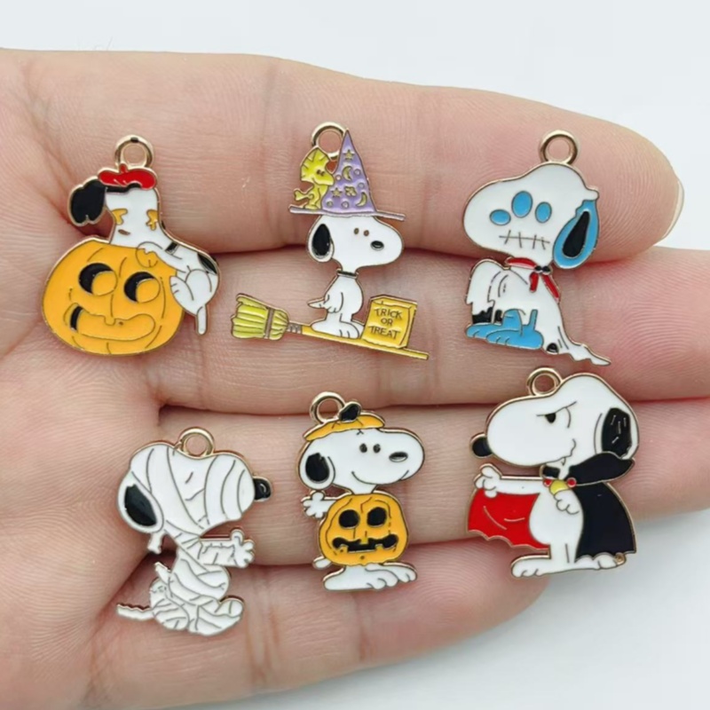 Jewelry Making Factory - 10 Stück Niedliche Halloween Cartoon Welpen
