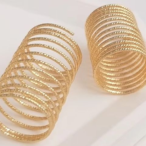 Jewelry Making With Copper Wire - 14K Vergoldeter Blumen-Kupferdraht-Ring DIY Federring Manuell