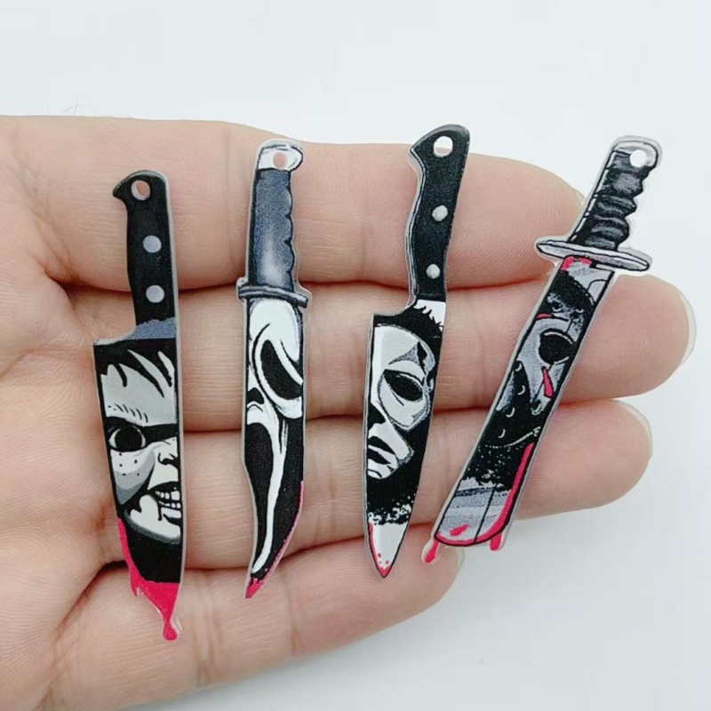 Jewelry Making Factory - 10 Stück Acryl-Schmuckteile für Halloween-Anhänger, DIY-Ohrringe,