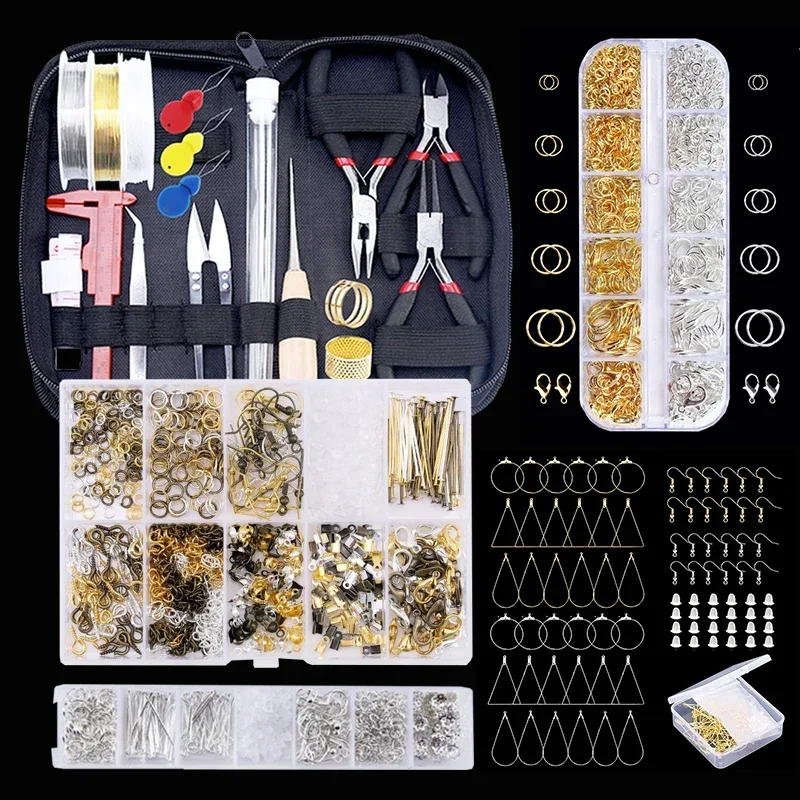 Jewelry Making With Copper Wire - Schmuckherstellungszubehör-Set mit Schmuckwerkzeugen, Schmuck-Kupferdrähten, Faden und