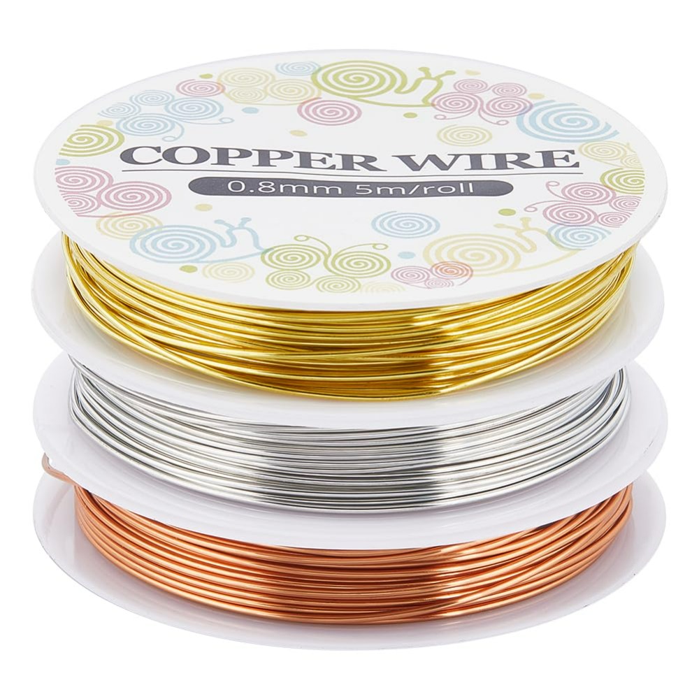 Jewelry Making With Copper Wire - 12,8 m Kupfer-Schmuckdraht, 0,8 mm, 20