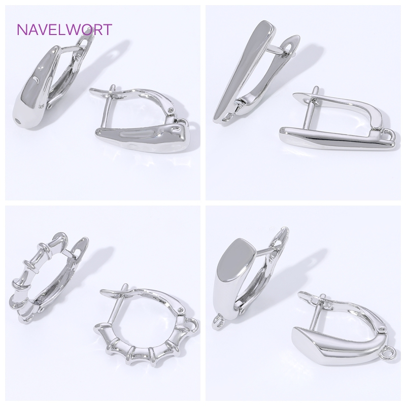 Jewelry Making Pieces - 18K vergoldete, glatte Ohrringhaken, Ohrdrahthalterungen für
