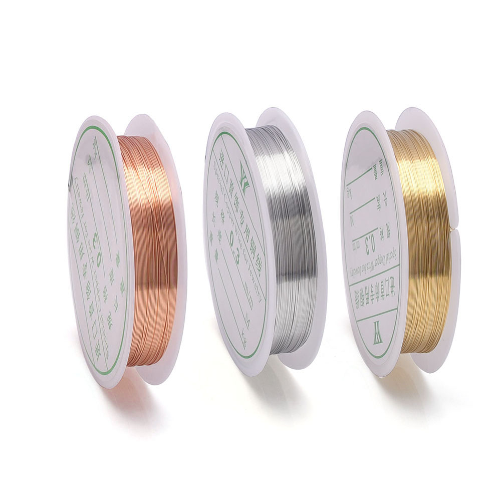 Jewelry Making With Copper Wire - 0,2–1 mm Schmuckdraht, Basteldraht, anlaufgeschützter Kupferperlendraht