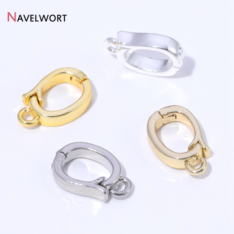 Jewelry Making Metals - 14K/18K vergoldete Messing-Metall-Halskettenverzierungen mit Scharnier für