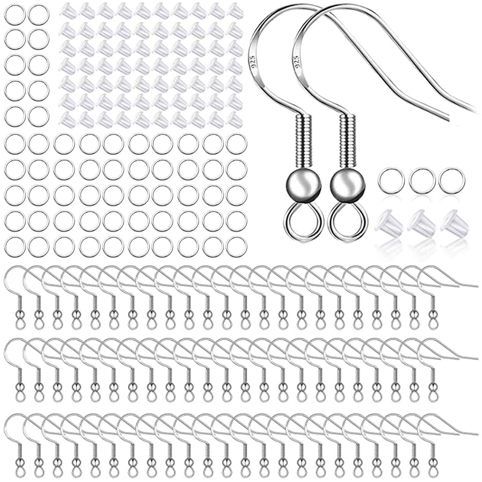 Jewelry Making With Copper Wire - 400-teiliges Hypoallergenes Ohrring-Herstellungsset, 925 Silber Ohrhaken,