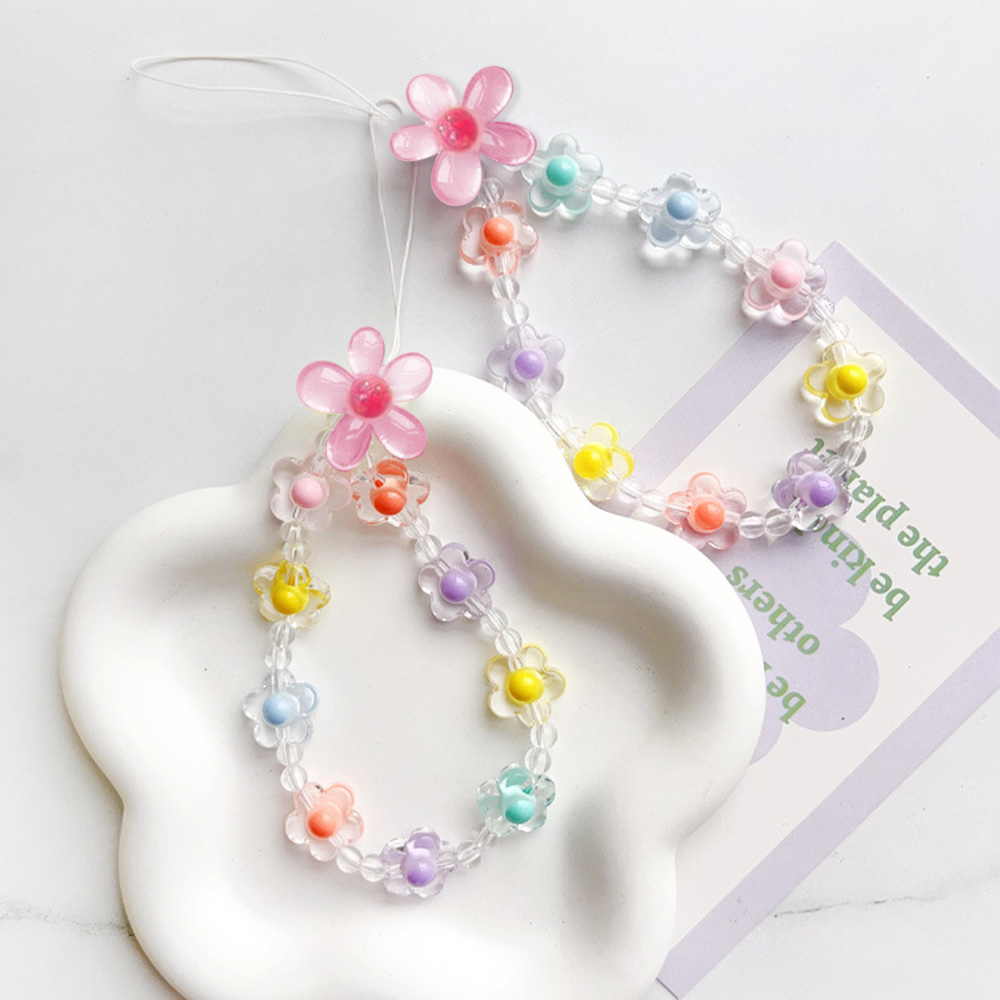 Jewelry Making With Beads - Bunte Sonnenblume Perlen Handykette Macaron Blume