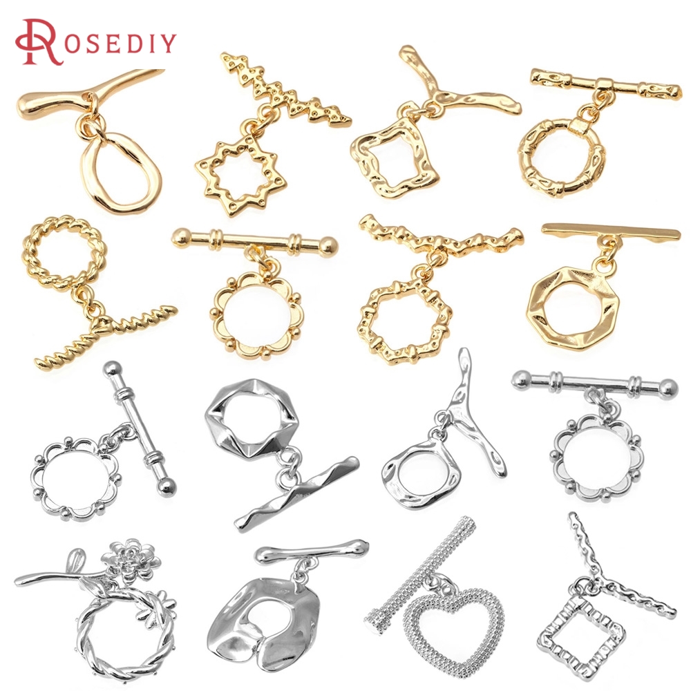 Jewelry Making Pieces - 6 Sets 18 Karat Gold Farbe