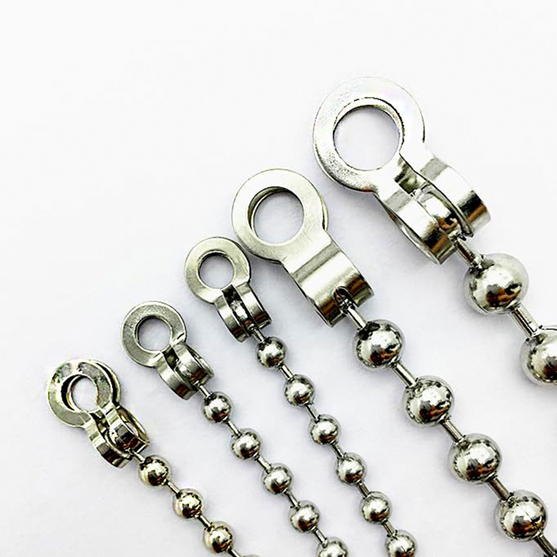 Jewelry Making School - 30 Stück Edelstahl-Kugelketten-Verbindungsverschlüsse, passend für 2,0/2,4/3,2/4/5/6/8