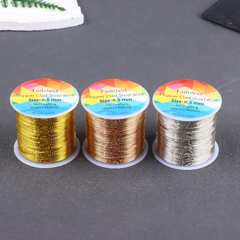 Jewelry Making With Copper Wire - 100 m/328 Fuß langlebiger, kupferbeschichteter Stahldraht,
