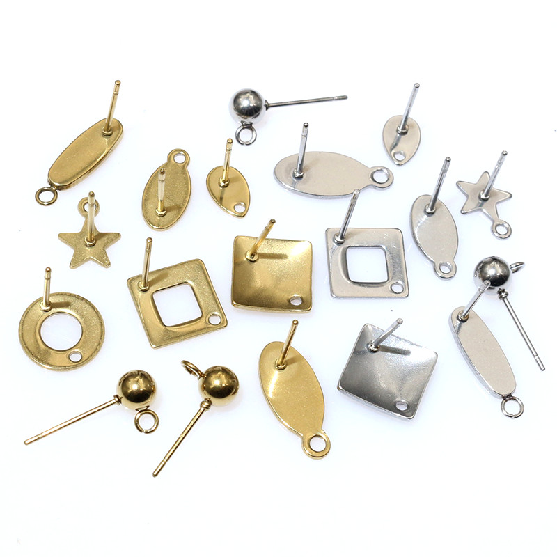 Jewelry Making Metals - 20 Stück Edelstahl Handwerk Ohrring Studs