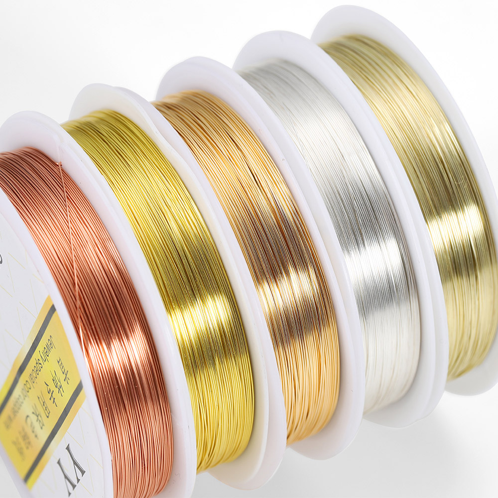 1 rolle Gold Farbe Kupfer Drah – Jewelry Making With Copper Wire Bewertung und Preis