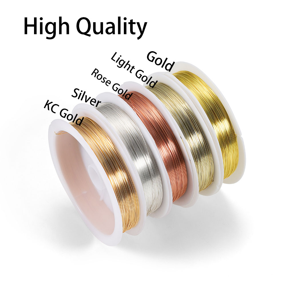 1 rolle Gold Farbe Kupfer Drah – Jewelry Making With Copper Wire Bewertung und Preis