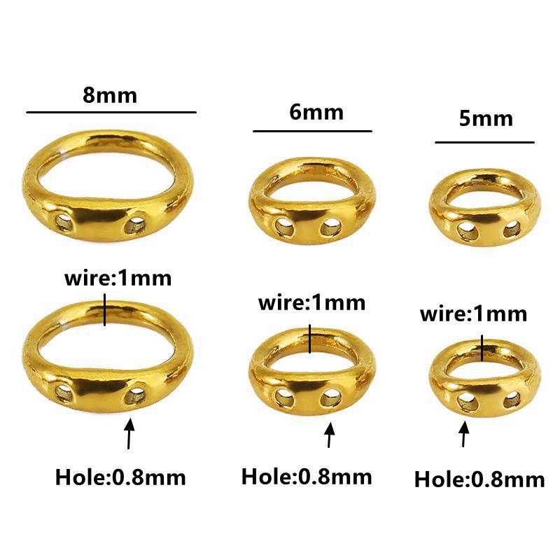 30 Stück 5/6/8mm Edelstahl-Per – Jewelry Making Pieces Bewertung und Preis