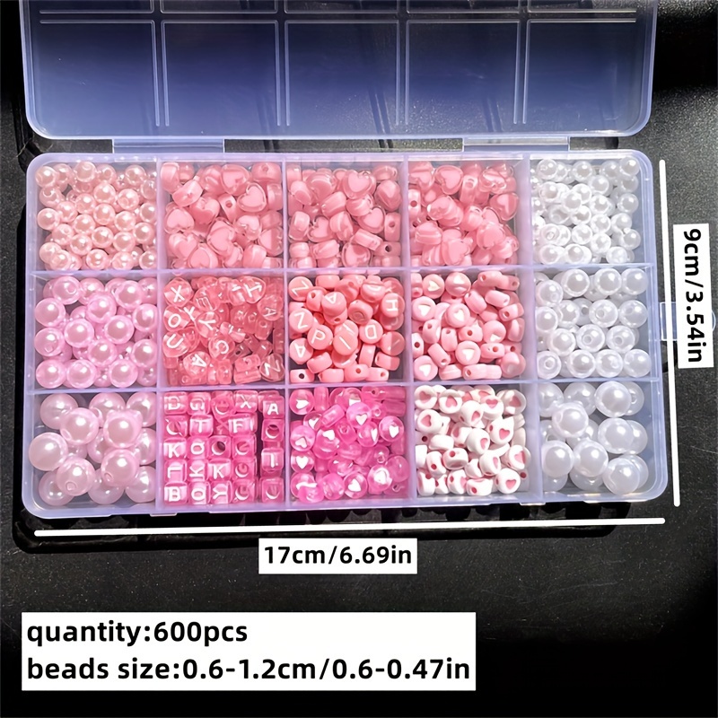10-teiliges rosa Alphabet-Set, – Jewelry Making Pieces Bewertung und Preis