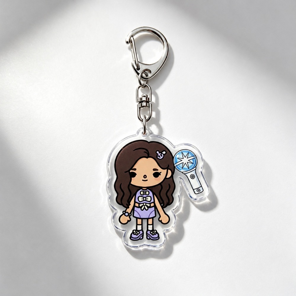 K-pop Katzenaugen-Schlüsselanh – Jewelry Making Findings Bewertung und Preis