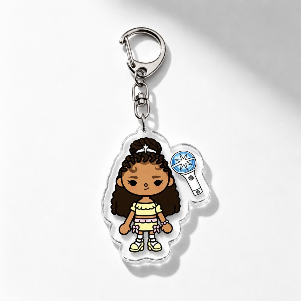 K-pop Katzenaugen-Schlüsselanh – Jewelry Making Findings Bewertung und Preis