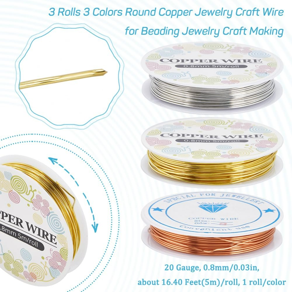 12,8 m Kupfer-Schmuckdraht, 0, – Jewelry Making With Copper Wire Bewertung und Preis