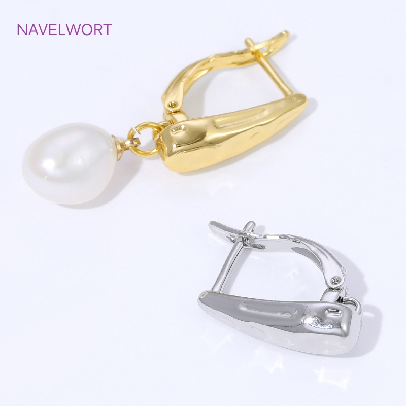 18K vergoldete, glatte Ohrring – Jewelry Making Pieces Bewertung und Preis