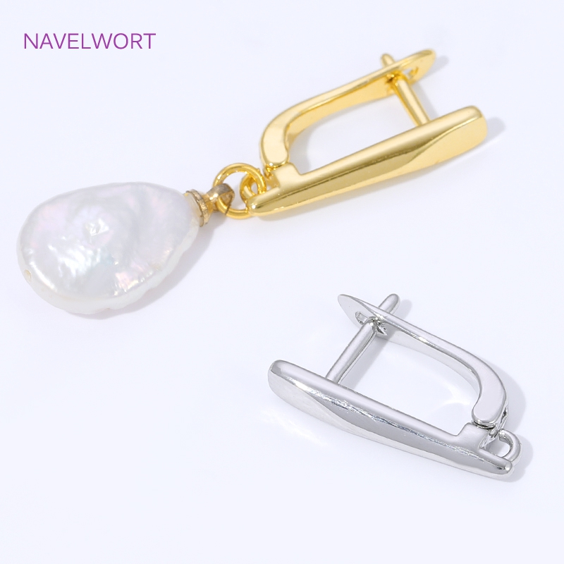 18K vergoldete, glatte Ohrring – Jewelry Making Pieces Bewertung und Preis