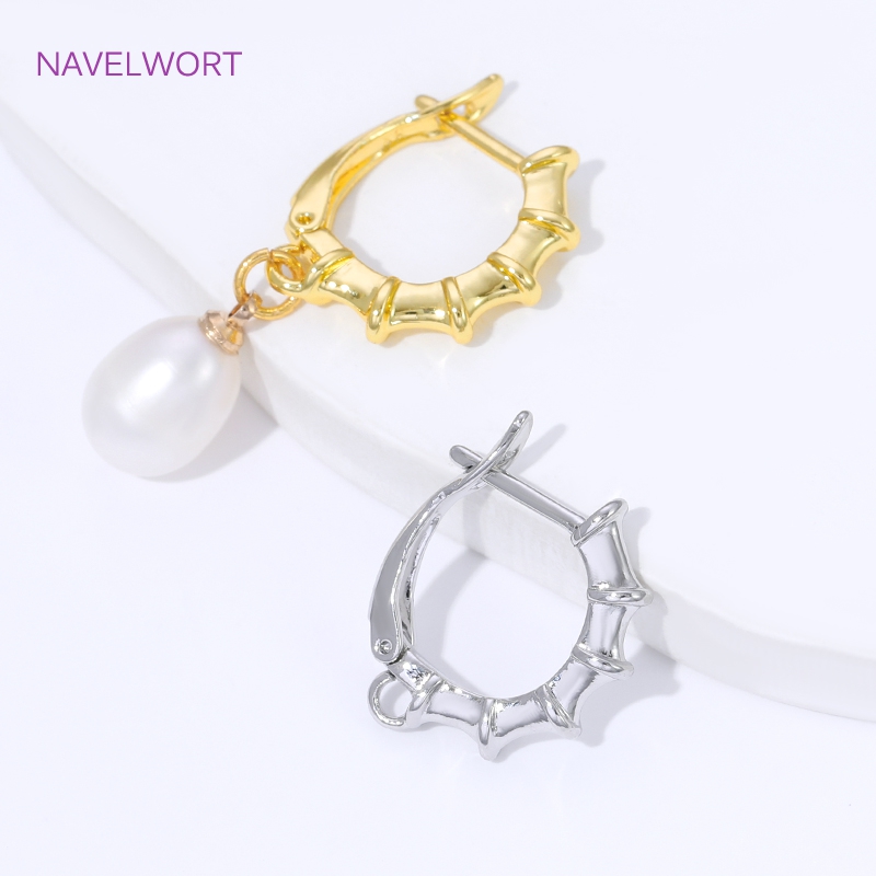 18K vergoldete, glatte Ohrring – Jewelry Making Pieces Bewertung und Preis