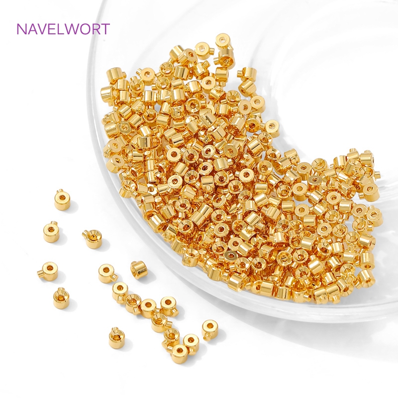 18 Karat vergoldete runde Crim – Jewelry Making Light Bewertung und Preis