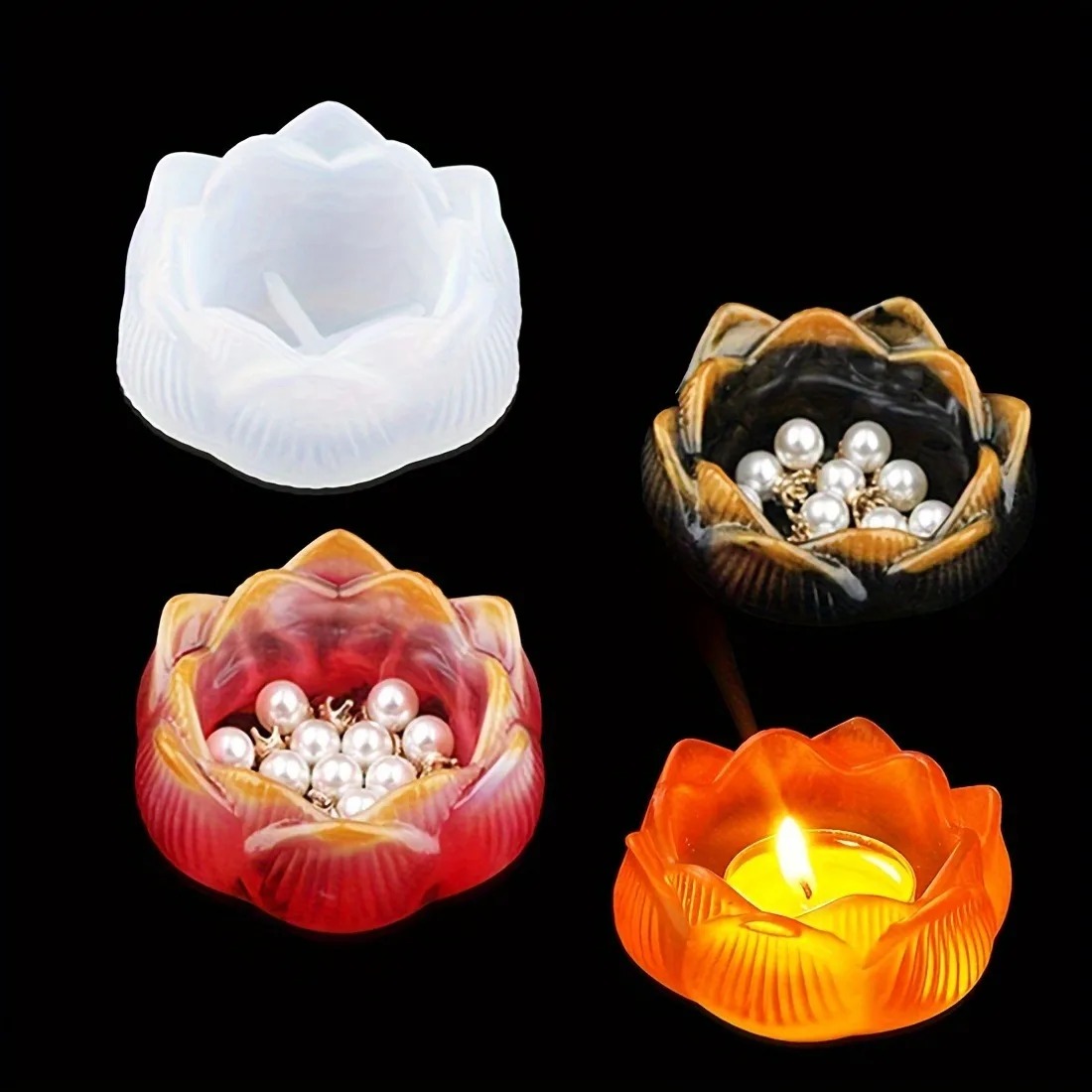 1pc DIY Lotus Blume Silikon Ha – Jewelry Making Light Bewertung und Preis