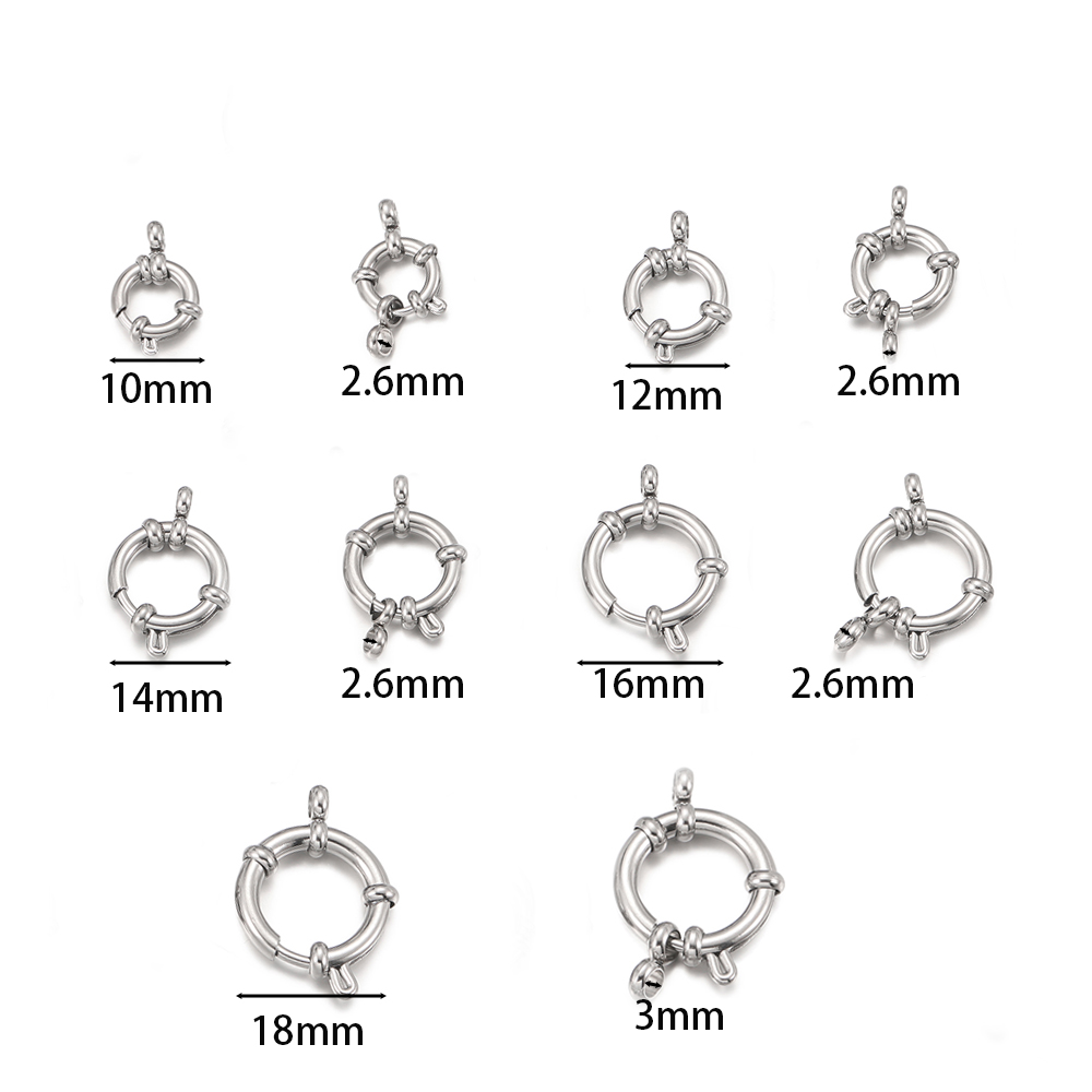 2 Stück Edelstahl Runde Federv – Jewelry Making Metals Bewertung und Preis