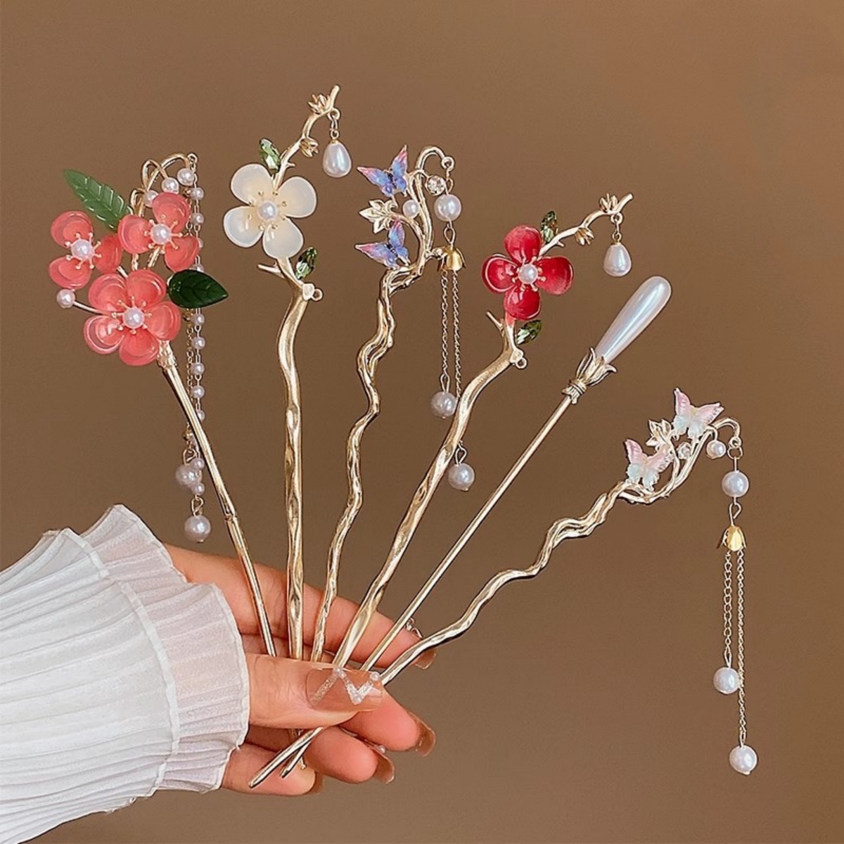 2023 neue Blume Haarnadel Für  – Jewelry Making With Beads Bewertung und Preis