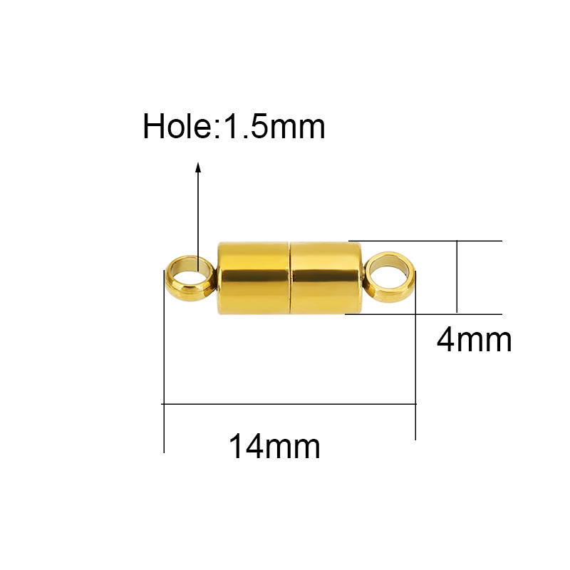 2 Stück 14 mm Edelstahl-Halske – Jewelry Making Findings Bewertung und Preis