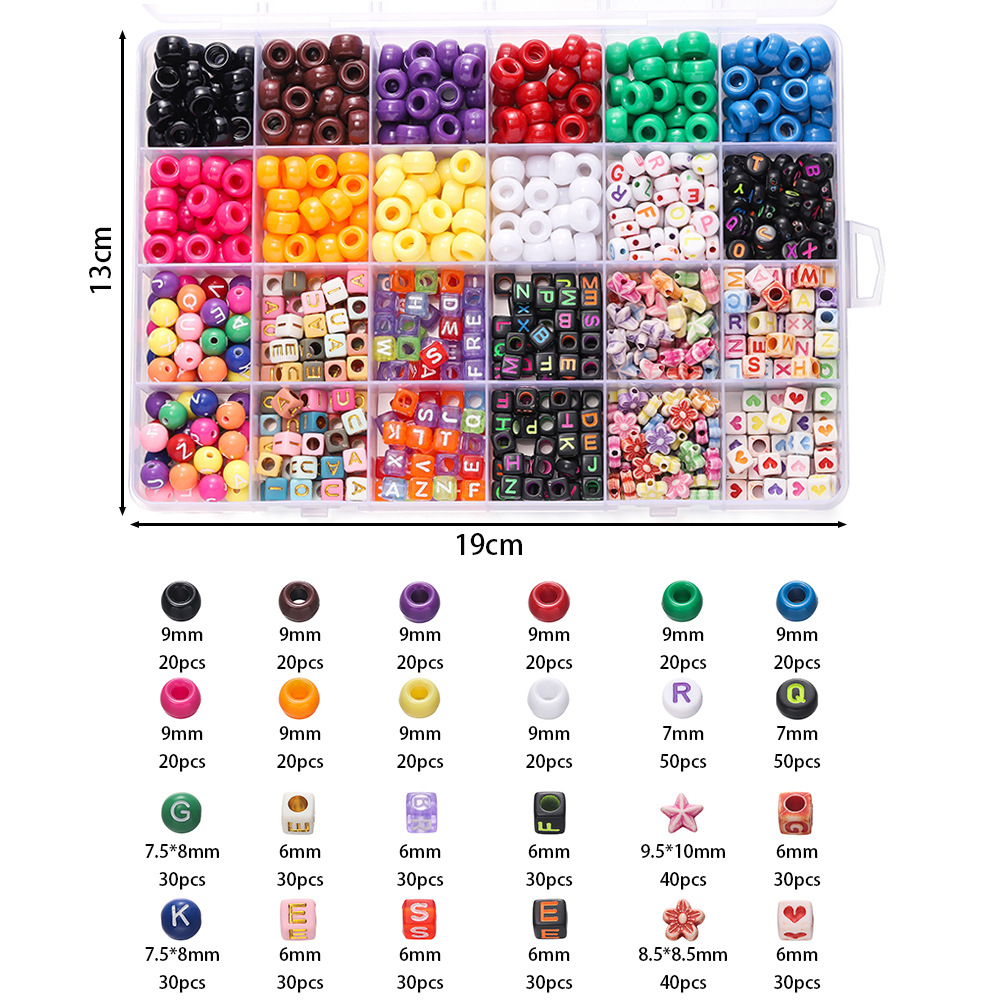 1 Box Bunte Acryl-Pony-Perlen, – Jewelry Making Tutorials Bewertung und Preis